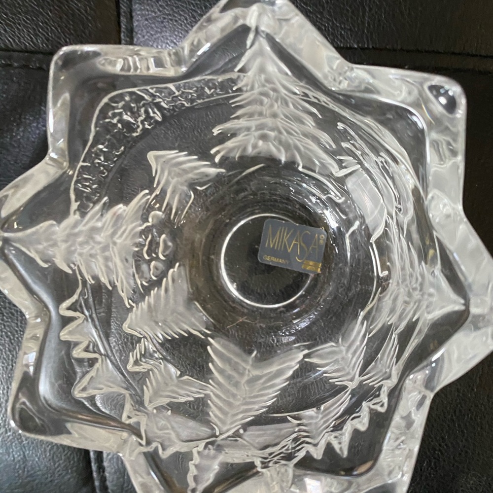 Candle holder or glass dish